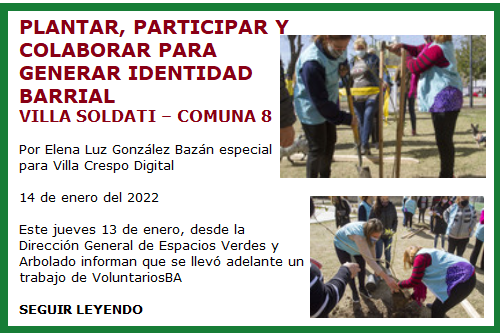 PLANTAR EN VILLA SOLDATI